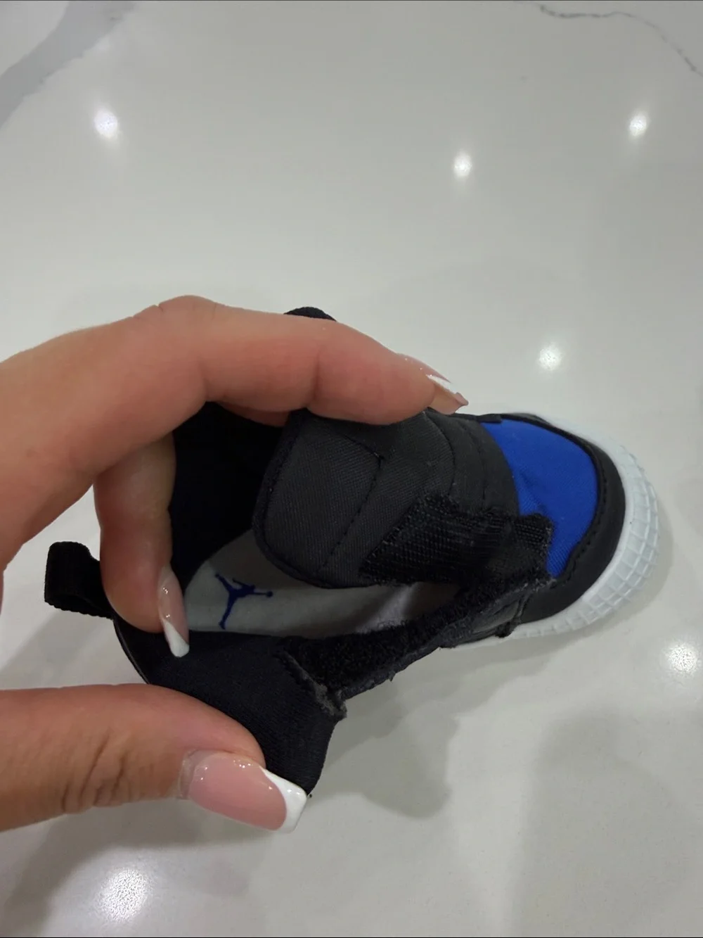Nike Toddler Blue and Black Slip-On Sneakers
